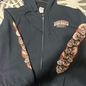 Gildan Dark Hoodie with Zipper